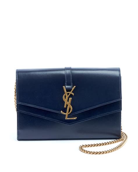 sulpice chain wallet in smooth leather ysl aus|SAINT LAURENT Smooth Calfskin Monogram Sulpice .